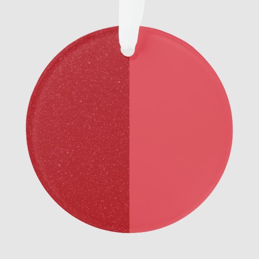 Fractionner l'ornement acrylique rouge tomate - pe (devant)