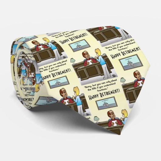 Fractions Necktie Stropdas (Opgerold)