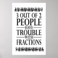 Fractions - Poster Math
