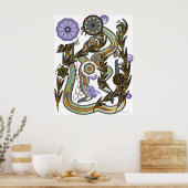 Fractoïden en ventilatoren poster (Keuken)