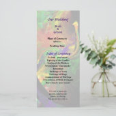 Fractrals - Peacock Wedding Programme Programma (Staand voorkant)