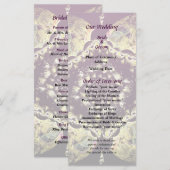 Fractrals - Perzisch Floral Motif Wedding Programm Programma (Voorkant / Achterkant)
