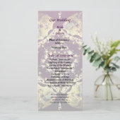 Fractrals - Perzisch Floral Motif Wedding Programm Programma (Staand voorkant)