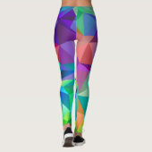 Fracture Rainbow Leggings aangepaste naam Yoga Pan (Achterkant)