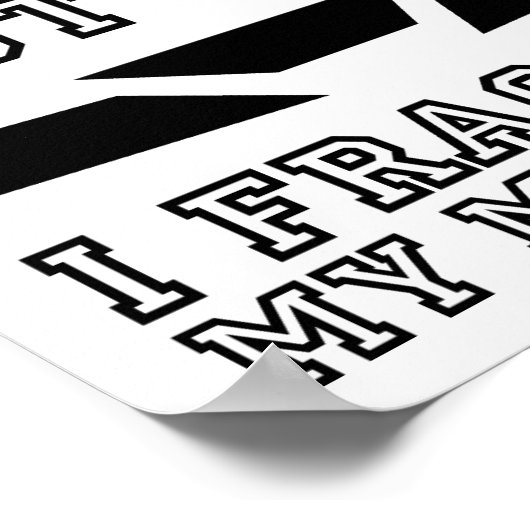 Fractured My Motivation Funny Poster (Coin)