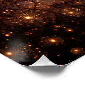 Fractured Nebula Cosmic Web Glow Perfect Poster (Hoek)