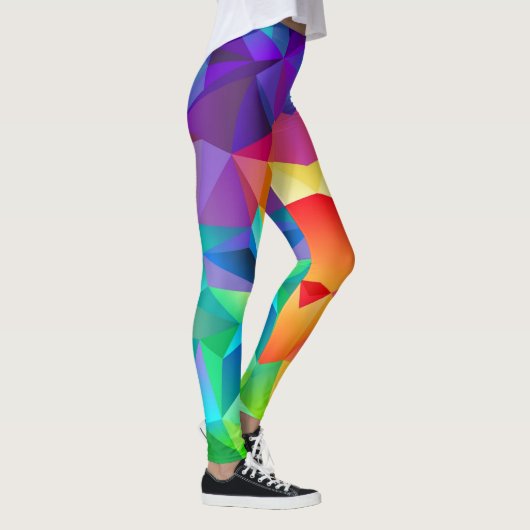 Fractuur Rainbow  Womens Leggings Yoga Pants (Rechts)