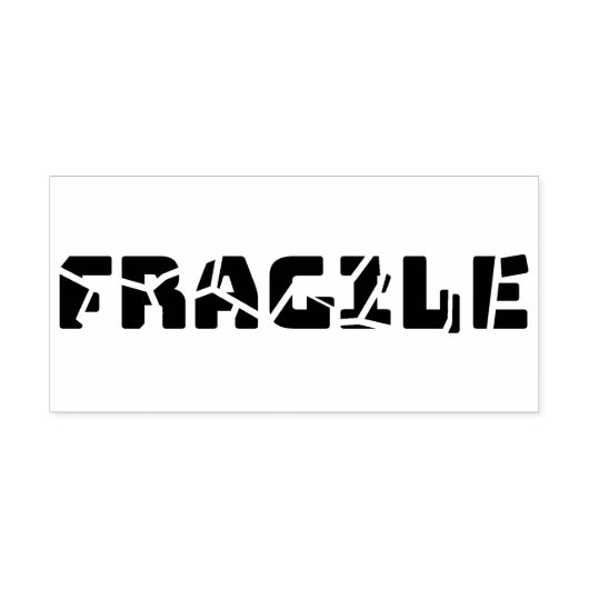 Fragiel Rubberstempel (Afrduk)