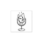 'Fragiele' konijnenstempel Rubberstempel (Afrduk)