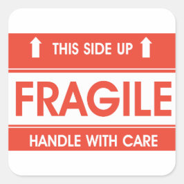 Fragiele teken Stickers