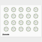Fragile adem, zorg dat u voorzichtig omgaat ronde sticker (Vel)
