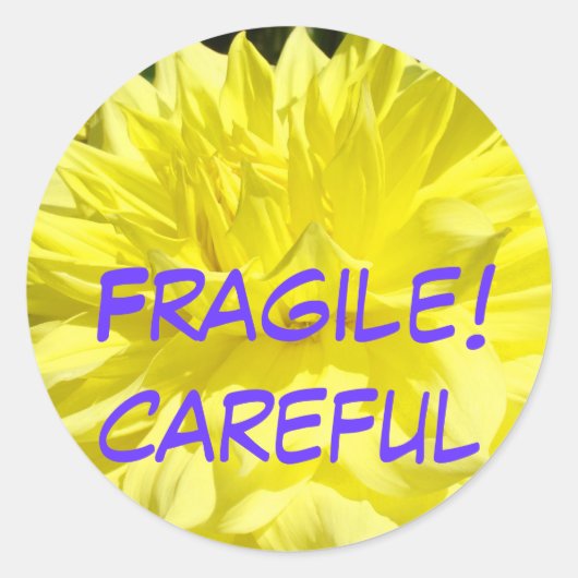 Fragile! autocollants autocollants prudents Emball (Devant)