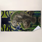 Fragile balanceerbeheer  strandlaken (Voorkant)