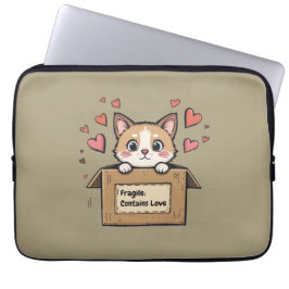 Fragile: Contains Love Laptop Sleeve
