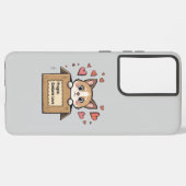 Fragile: Contains Love Samsung Galaxy Hoesje (Achterkant horizontaal)