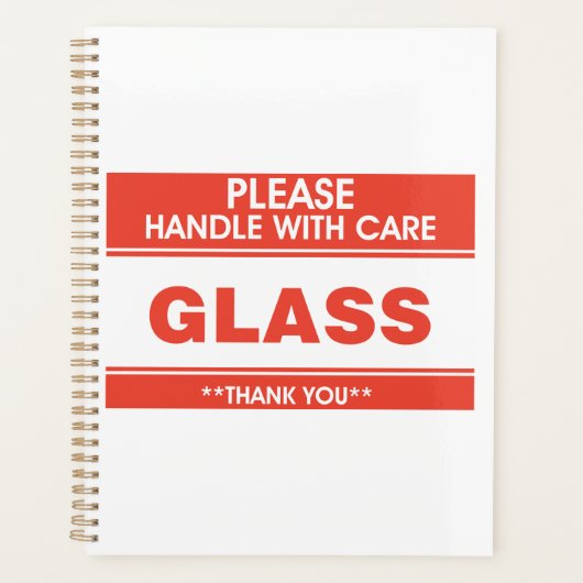 Fragile Glass Handle With Care Warning (Devant)