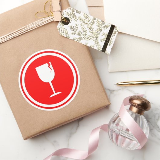 Fragile Glass Stickers for Shipping (Cadeaux)