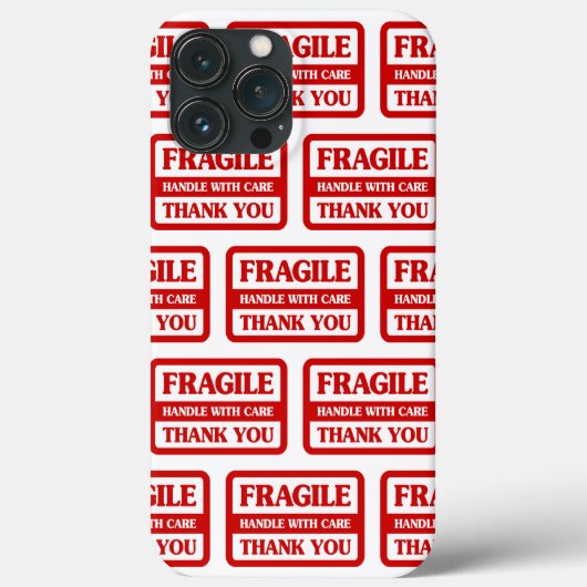 Fragile handgreep met zorg Case-Mate iPhone case (Achterkant)