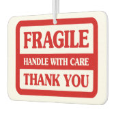 Fragile handgreep met zorg luchtverfrisser (Links)