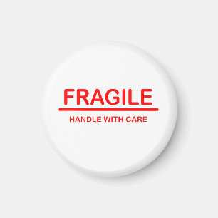 Fragile handgreep met zorg magneet