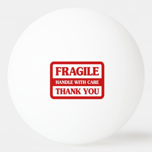 Fragile handgreep met zorg pingpongballen (Voorkant)