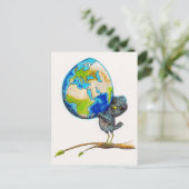 Fragile, handig met zorg briefkaart (Staand voorkant)