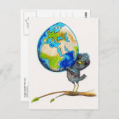 Fragile, handig met zorg briefkaart (Voorkant / Achterkant)