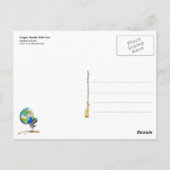 Fragile, handig met zorg briefkaart (Achterkant)