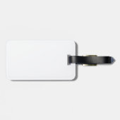 Fragile handvat met ontwerp van grafisch etiket vo bagagelabel (Achterkant horizontaal)