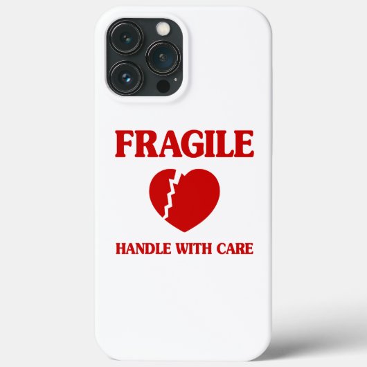 Fragile hartbehandeling met zorg Case-Mate iPhone case (Achterkant)