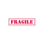 Fragile Kantoor aangepaste omlijste tekst Zelfinktende Stempel (Design)