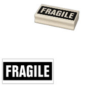Fragile mailing 	rubberstempel (Gestempeld)