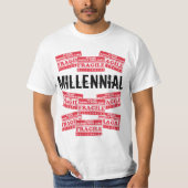 Fragile Millenniumlabels, gelieve voorzichtig te z T-shirt (Voorkant)