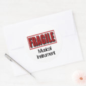 Fragile Musical Instrument Stickers (Envelop)