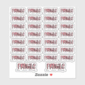 Fragile, Ne pas tomber - Stickers Aquarelle (Feuille)