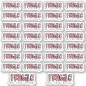 Fragile, Ne pas tomber - Stickers Aquarelle (Devant)