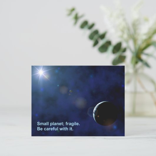 Fragile Planet Briefkaart (Staand voorkant)