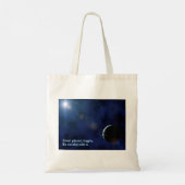 Fragile Planet Canvas tas (Achterkant)