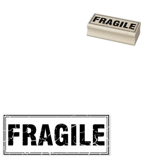 Fragile, Rubberstempel (Gestempeld)