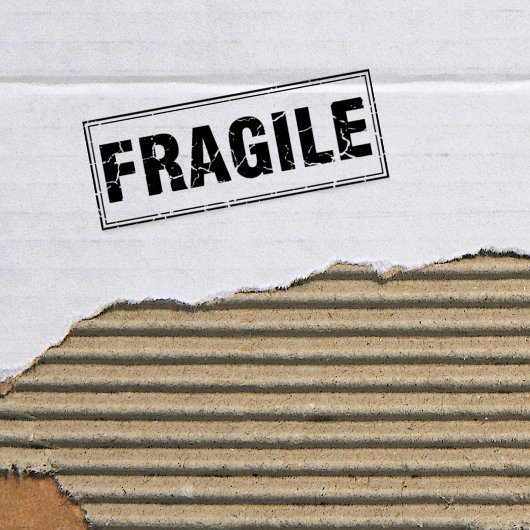 Fragile, Rubberstempel