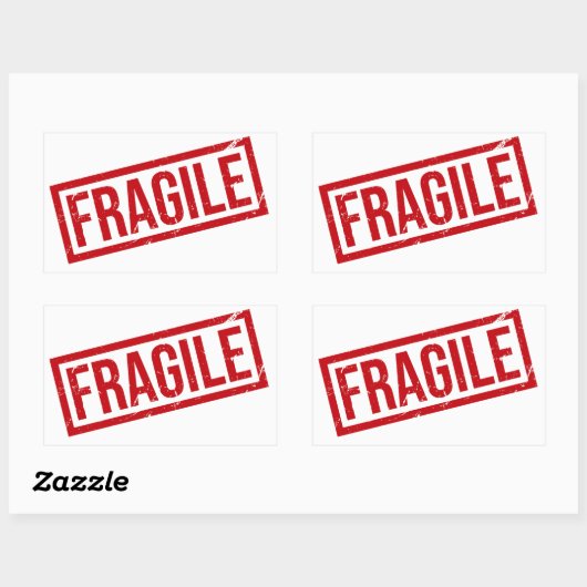 FRAGILE Shipping Labels | Handle With Care Sticker (Feuille)