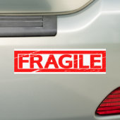 Fragile Stamp Bumpersticker (Op auto)