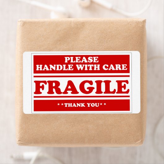 Fragile Stickers for Shipping and Moving Please Ha (En situation)