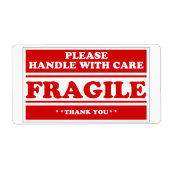 Fragile Stickers for Shipping and Moving Please Ha (Devant)