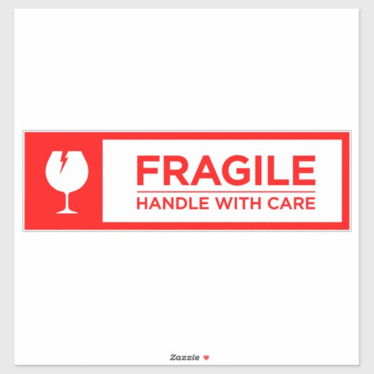Fragile Stickers Handle with Care (Feuille)