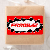 Fragile warning -  shipping stickers (En situation)