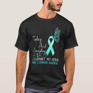 Fragile X Syndrome Awareness Ik steun mijn held ma T-shirt