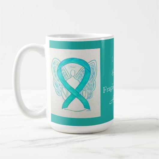 Fragile X Syndrome Sensibilisation Ruban Angel Mug (Gauche)