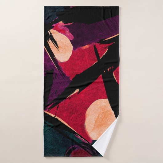 fragment de peinture moderne acrylique Abstrait. C (Serviette de bain)