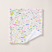 Fragment Joueur Lumineux Terrazzo Motif (Gant de toilette)
